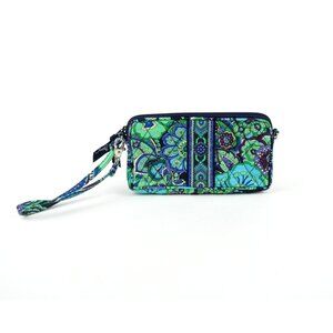 Vera Bradley Rhythm & Blues Zip Tech Wristlet